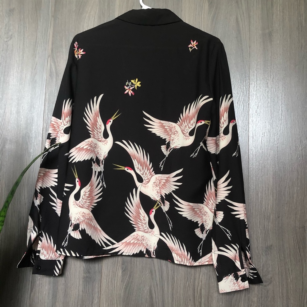Pink Heron Blouse - Picture 9 of 11